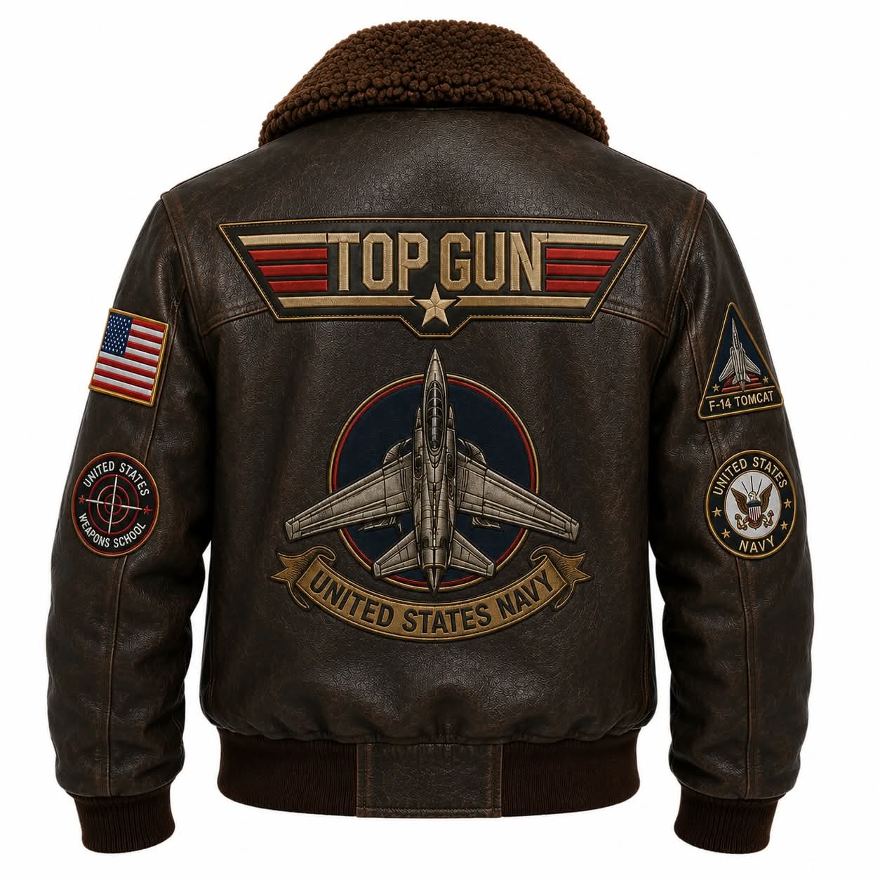 Apex Leather Cart Men’s Dark Brown Top Gun Maverick G-1 Aviator Real Leather Jacket - Image 3